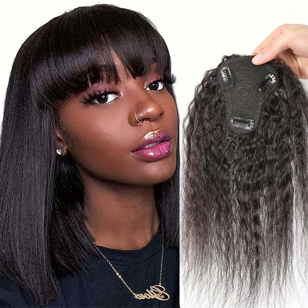Kinky Straight Topper Hair wit - Hair Clips review and price