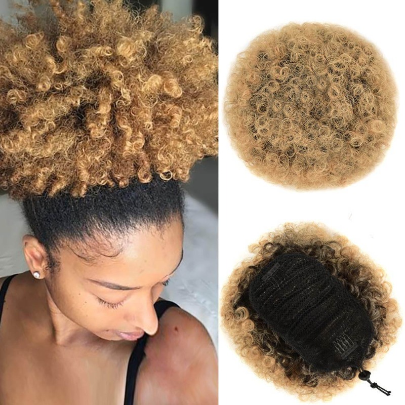 Drawstring Afro Puff Bun | 8 I - Drawstring Afro Curly Puff Ponytail review and price