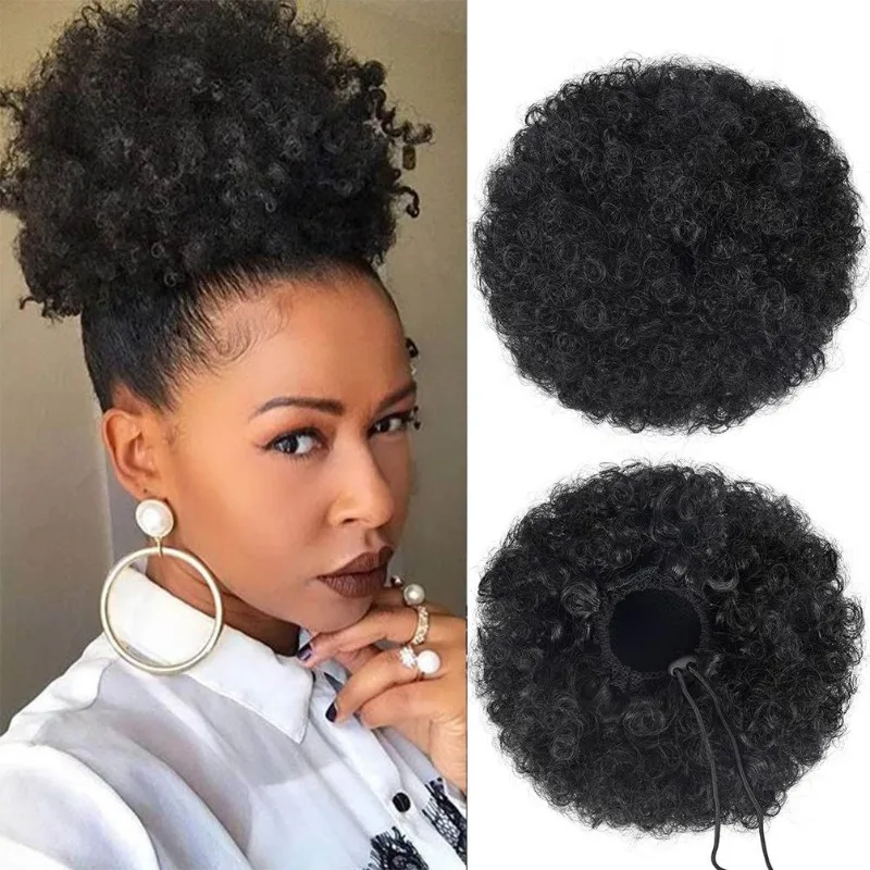 Drawstring Afro Puff Bun | 8 I - Drawstring Afro Curly Puff Ponytail review and price
