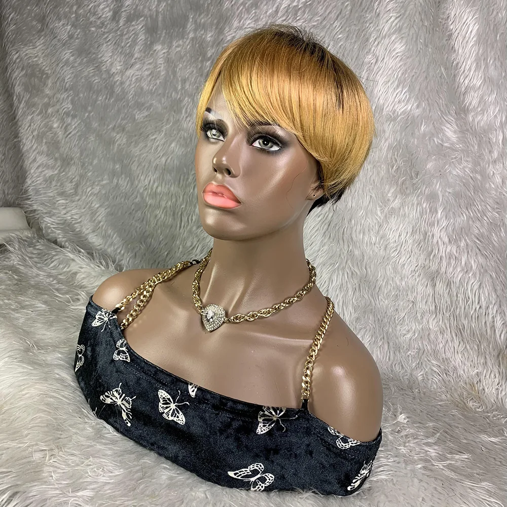 8 Inch Short Remy Hair Wig Bra - Short Pixie Cut Wig Human Hair Cheap review and price