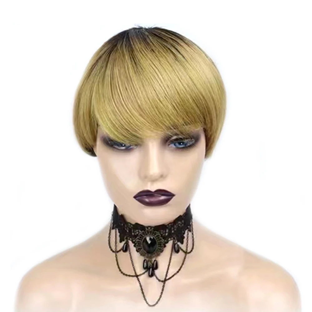 8 Inch Short Remy Hair Wig Bra - Short Pixie Cut Wig Human Hair Cheap review and price