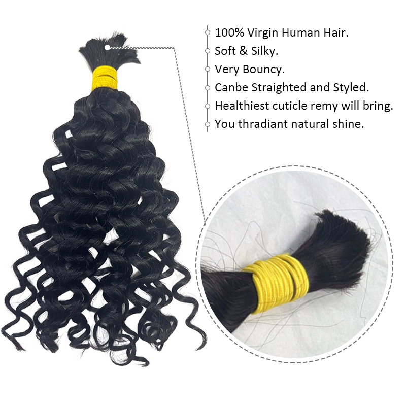 Water Wave Bulk Human Hair for - Water Wave Bulk Human Hair For Braiding review and price