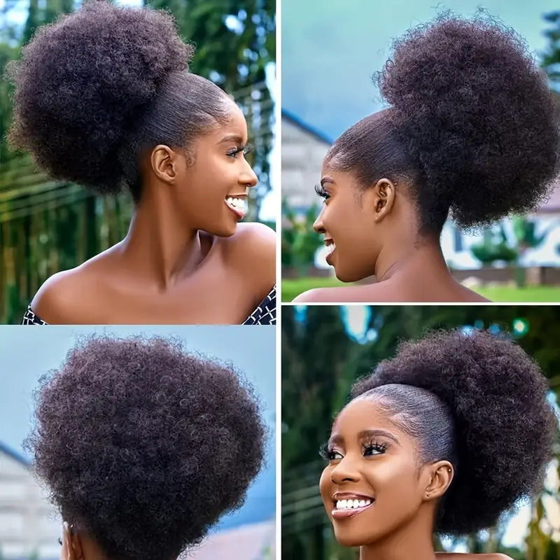 1pc Women's 10-Inch Afro Kinky - Drawstring Afro Curly Puff Ponytail review and price