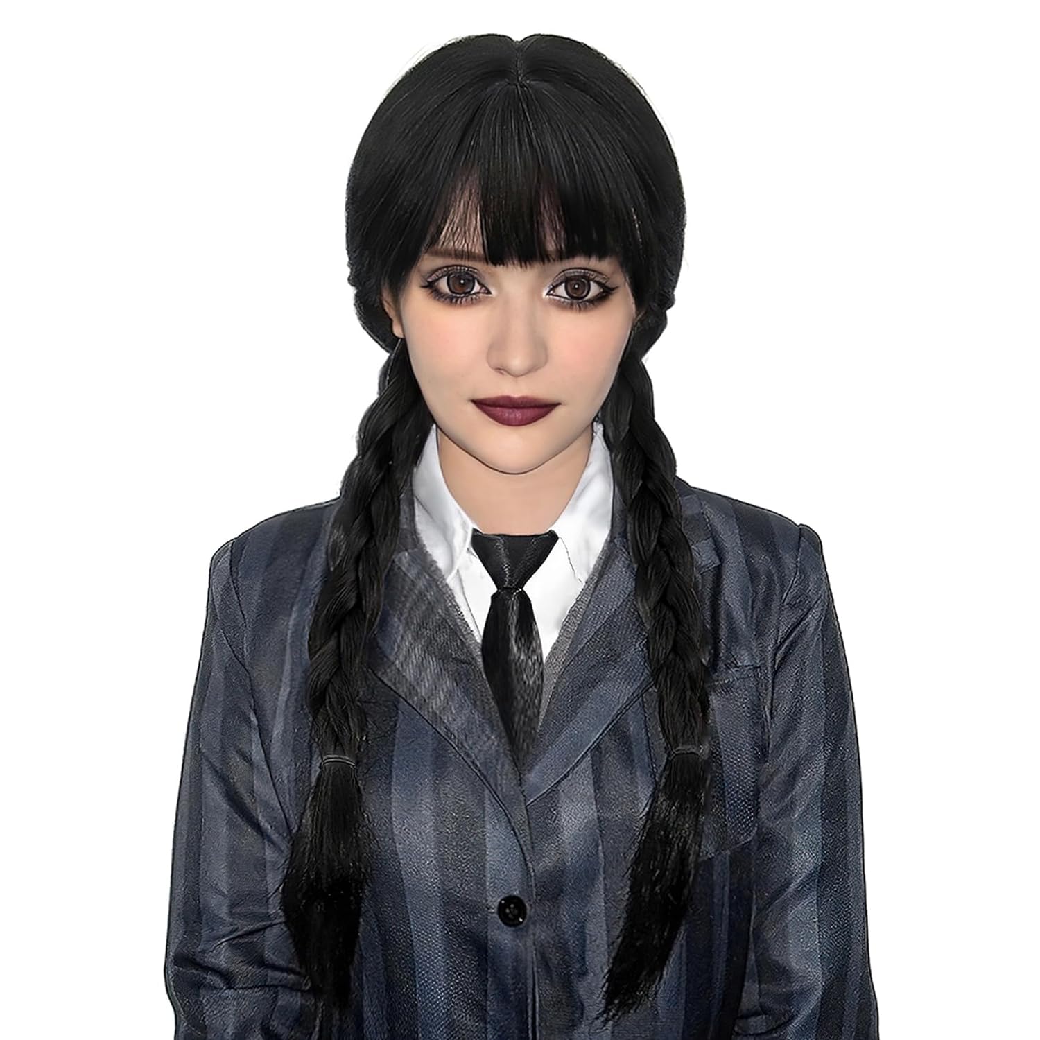 Long Black Braided Wig Widnesd - Synthetic Braided Wigs For Black Women review and price