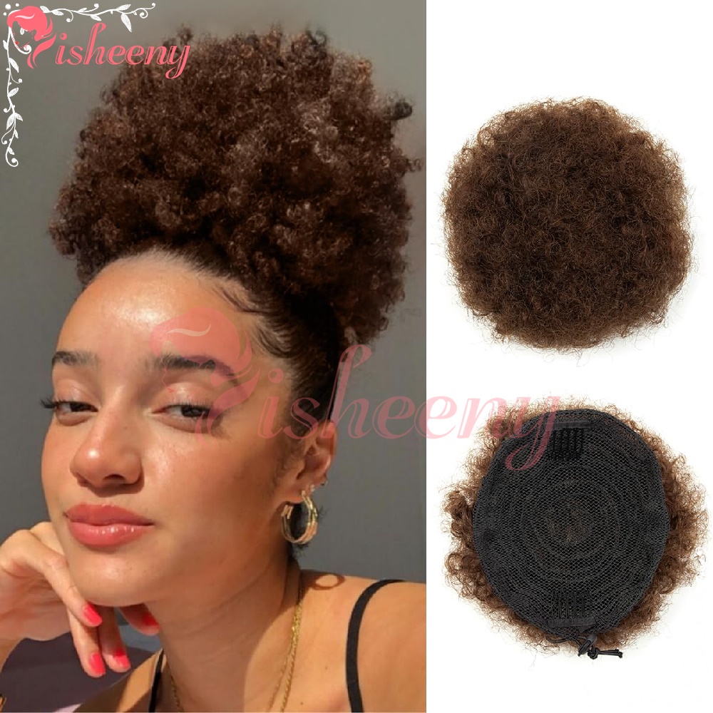 Isheeny Kinky Curly Afro Puff  - Drawstring Afro Curly Puff Ponytail review and price