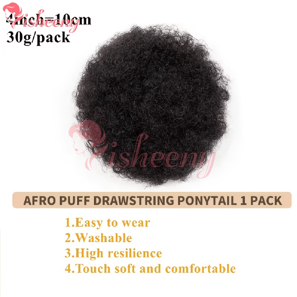 Isheeny Kinky Curly Afro Puff  - Drawstring Afro Curly Puff Ponytail review and price