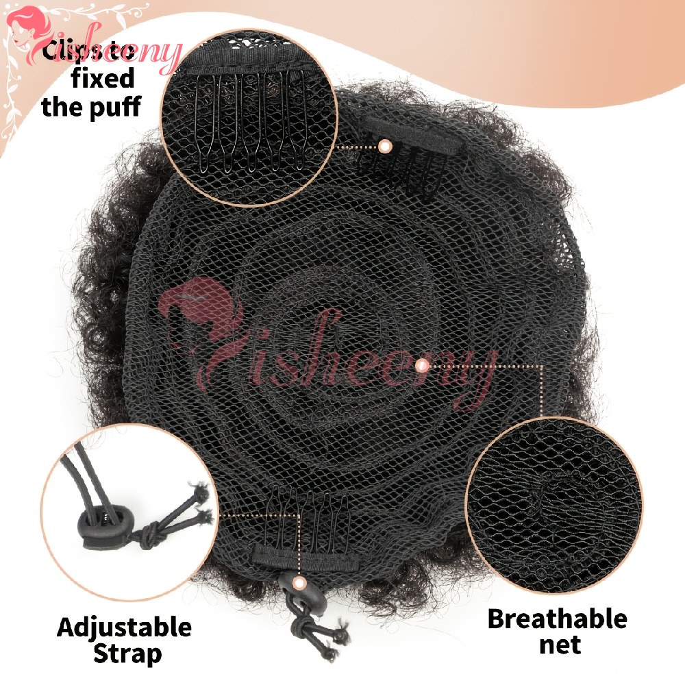 Isheeny Kinky Curly Afro Puff  - Drawstring Afro Curly Puff Ponytail review and price