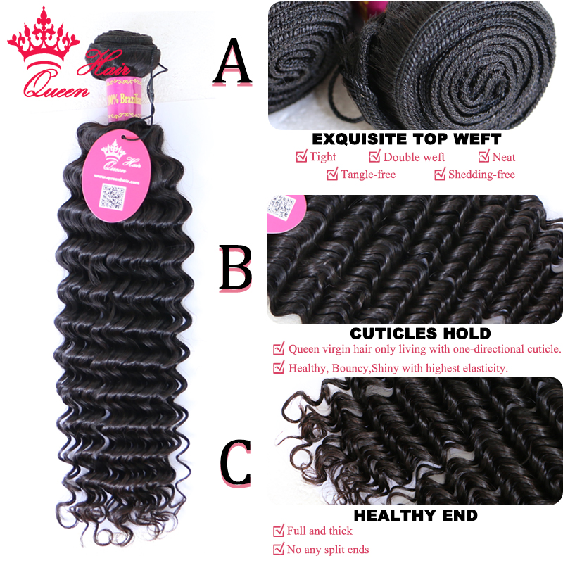 Top Quality Hair Bundles With  - Deep Wave 3 Bundles With Closure review and price