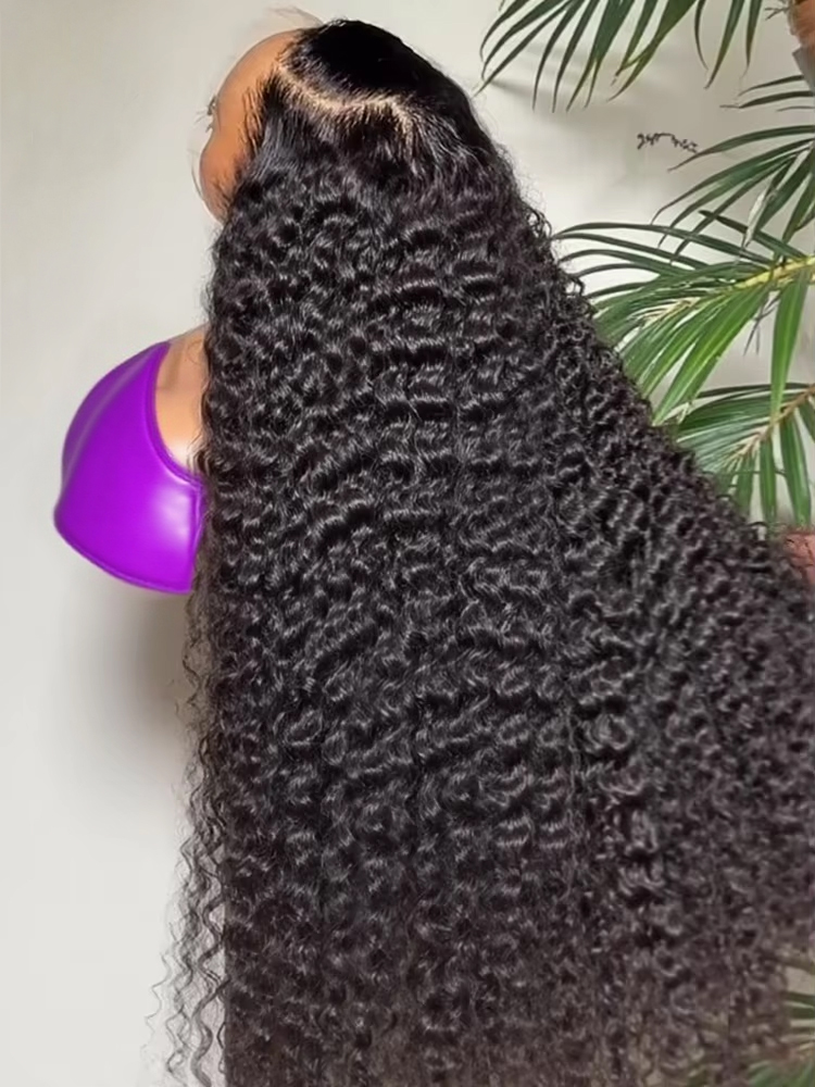 Deep Water Wave Wigs 13x4 HD T - Water Wave Bulk Human Hair For Braiding review and price
