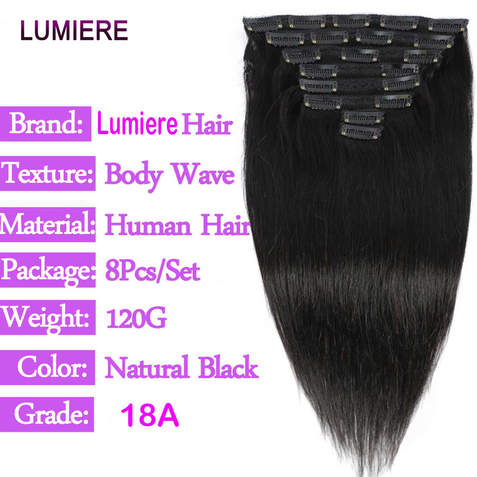 Bone Straight Clip In Hair Ext - Seamless Clip In Hair Extensions Human Hair review and price
