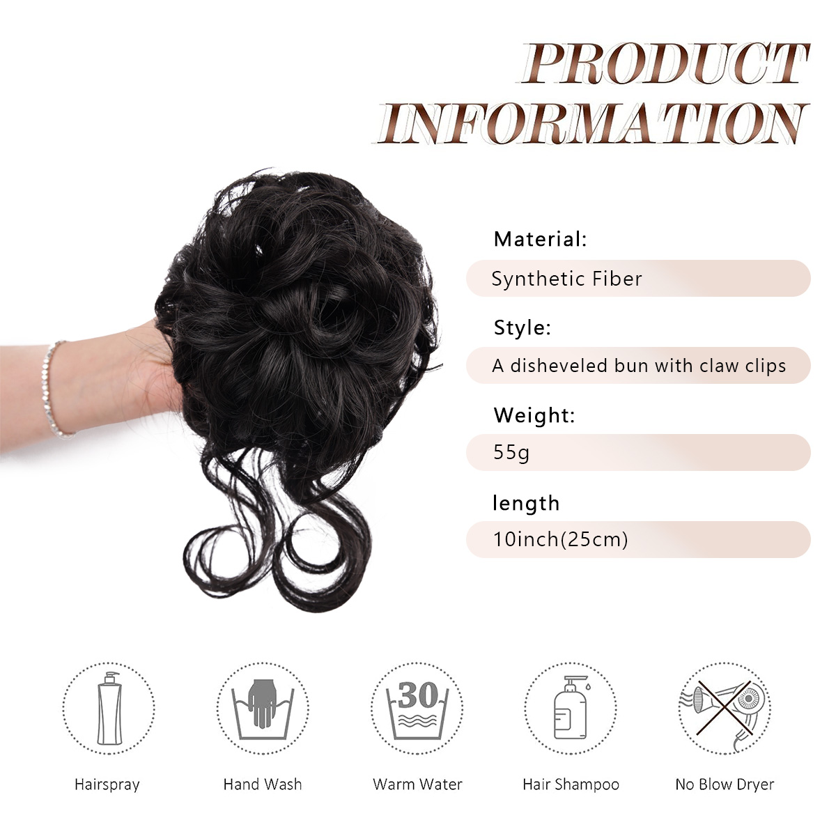 Messy Bun Hair Piece Claw Clip - Claw Clip Messy Bun Hair Piece review and price