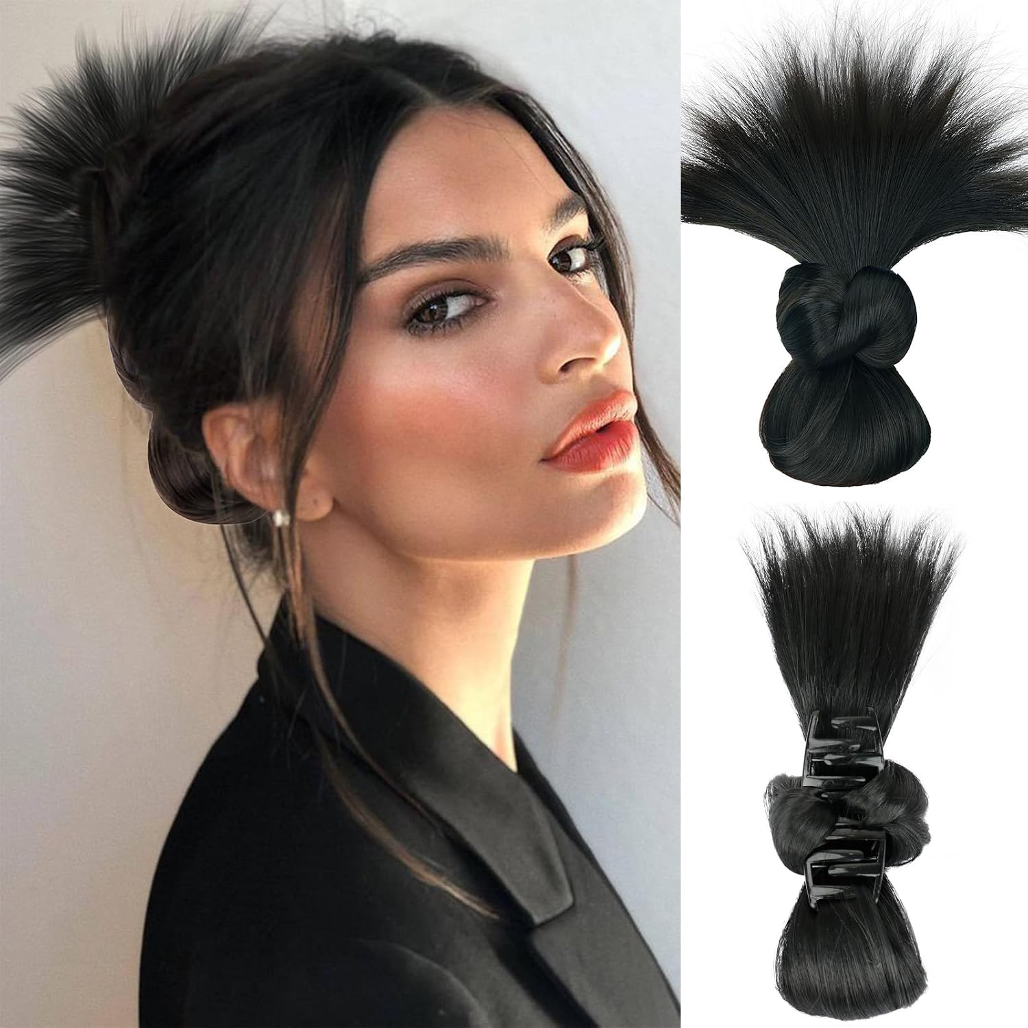 Messy Bun Hair Piece Dark Brow - Claw Clip Messy Bun Hair Piece review and price