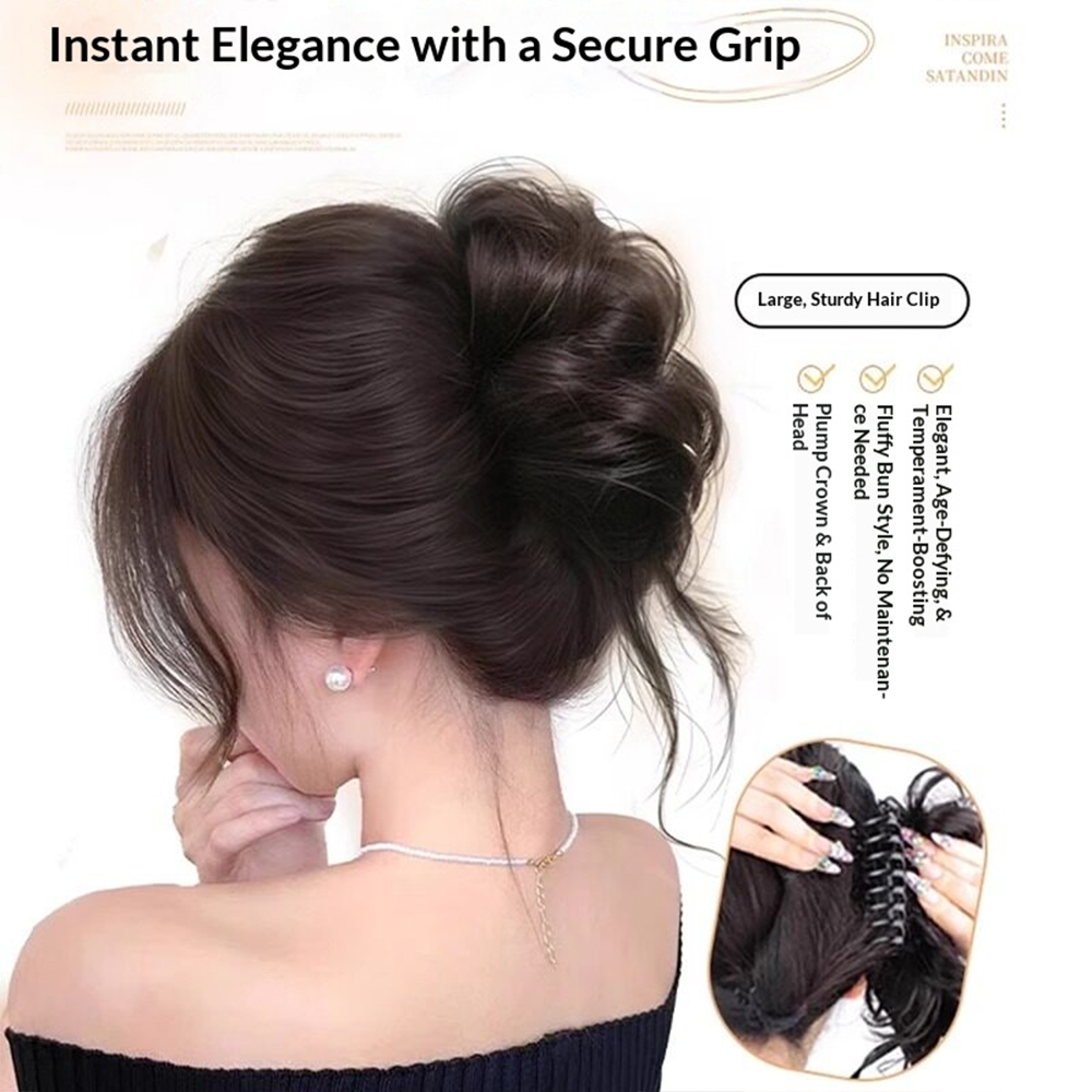 1pc Elegant Chignon Bun Extens - Claw Clip Messy Bun Hair Piece review and price
