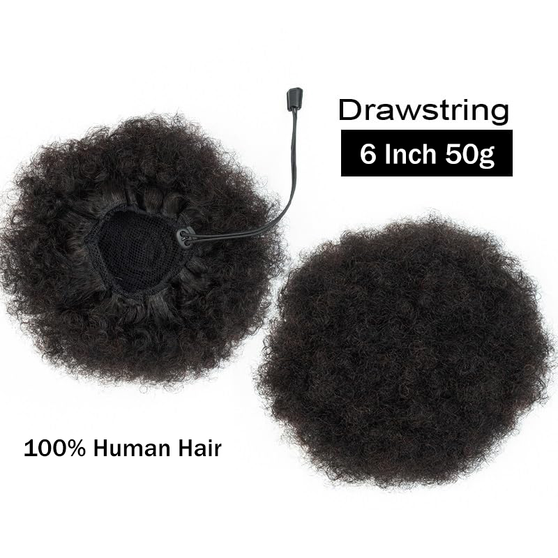 Afro Kinky Puffs 100% Human Ha - Seamless Clip In Hair Extensions Human Hair review and price